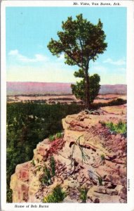 Postcard AR -Mt. Vista Van Buren, Ark Home of Bob Burns