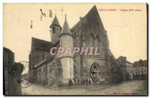 Old Postcard Pacy sur Eure The Church