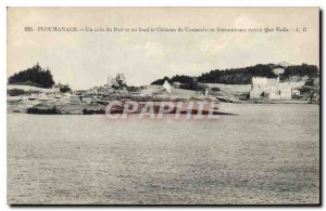 Postcard Old Port Ploumanach a corner and basically the Costaeres castle or S...