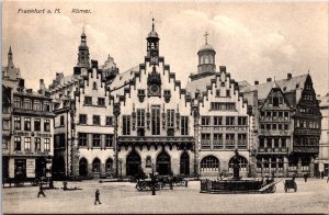 Germany Frankfurt am Main Römer Vintage Postcard C021