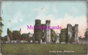 Sussex Postcard - Midhurst, Cowdray Ruins. Posted 1908 -   RS37520