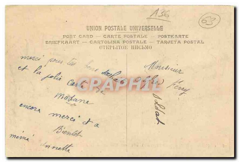 Old Postcard Gordon Bennett Cup Circuit Michelin Road Cornice and turns befor...