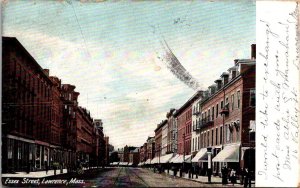 Vintage Massachusetts Postcard - Lawrence  Essex Street