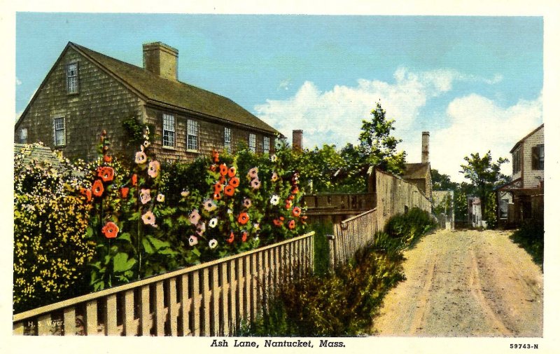 MA - Nantucket Island. Ash Lane