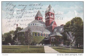 ANN ARBOR, Michigan, PU-1908; Library, University of Michigan