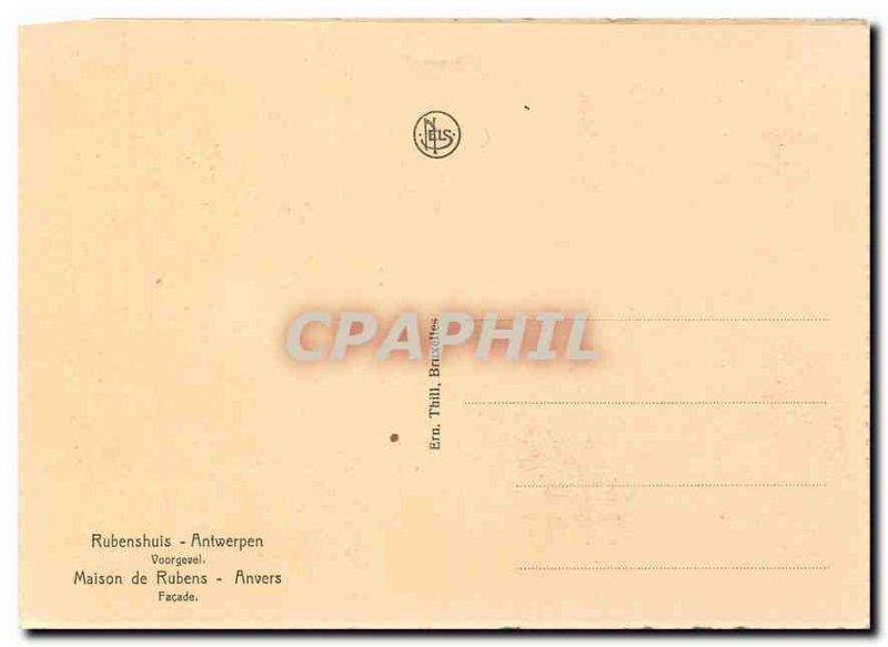 Modern Postcard Rubens House Antwerp Facade