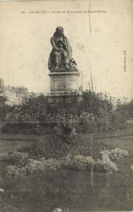 CPA Le HAVRE - Statue de Bernardin de St-PIERRE (201147)