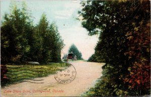 Lake Shore Drive Collingwood Ontario c1911 Stayner ON Duplex Cancel Postcard H16