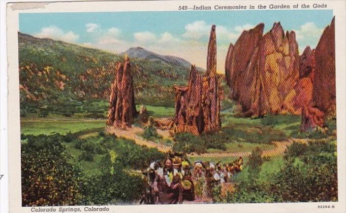 Colorado Indian Ceremonies In Garden Of The Gods