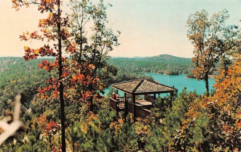 HOT SPRINGS VILLAGE, Arkansas AR  GAZEBO Overlooking LAKE LAGO  ca1960s Postcard