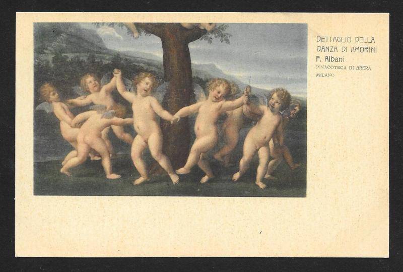 Detail from Dance of Cupids di Brera Unused c1920s