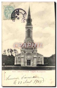 Old Postcard Deauville L Eglise St Augusting