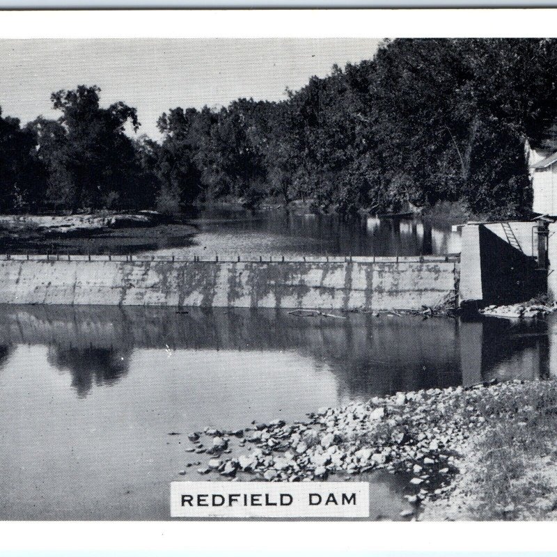 c1960 Redfield, IA Dam Middle Raccoon River Kaeser Blair B&W Photo