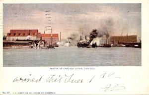 Illinois Chicago Mouth Of Chicago River 1906