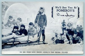 Harrisburg PA~Paxton Flour & Feed Co~Dave Irwin's Huskies~Dog Food Adv~1940s B&W