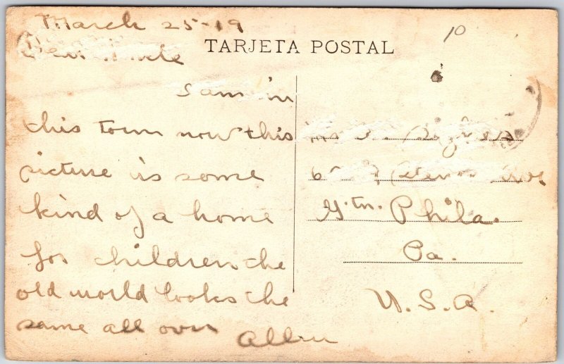 Les España- Magnifico Centro De Ensenanza De Los Hermanos Las Escuelas Postcard