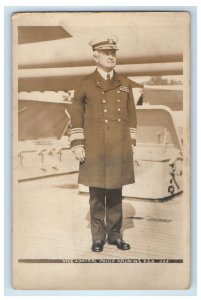 c1920's Vice Admiral Philip Andrews U.S.N. RPPC Photo Unposted Vintage Postcard 