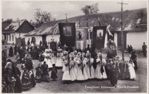 Templomi Kormenet Hungary Religious Procession Postcard