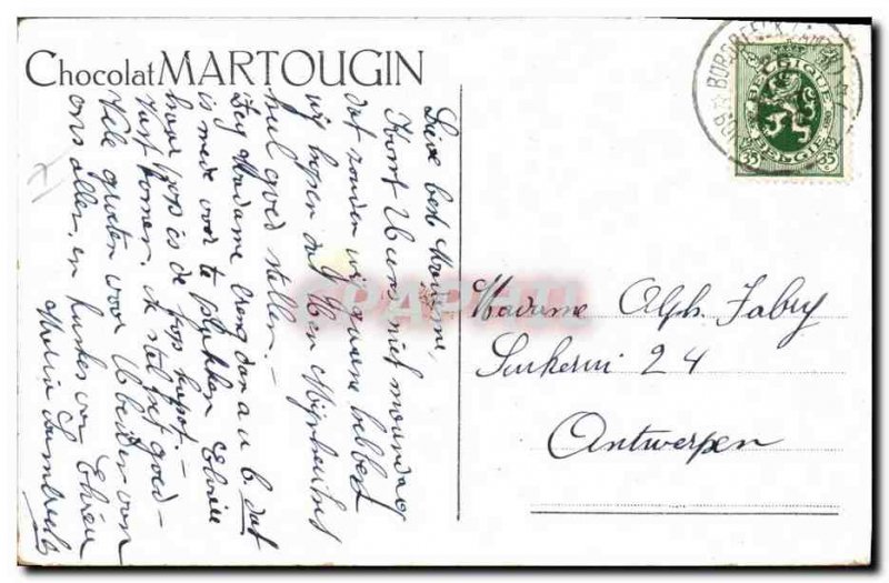 Old Postcard Blind Man's Buff Women