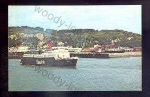 f2266 - Sealink Ferry - Caesarea in Dover Harbour - postcard