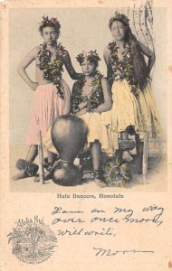 Honlulu Hawai Hula Dancers Aloha Nui Vintage Postcard AA49438