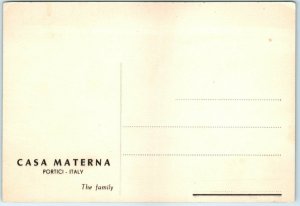 Postcard - The Family - Casa Materna - Portici, Italy 