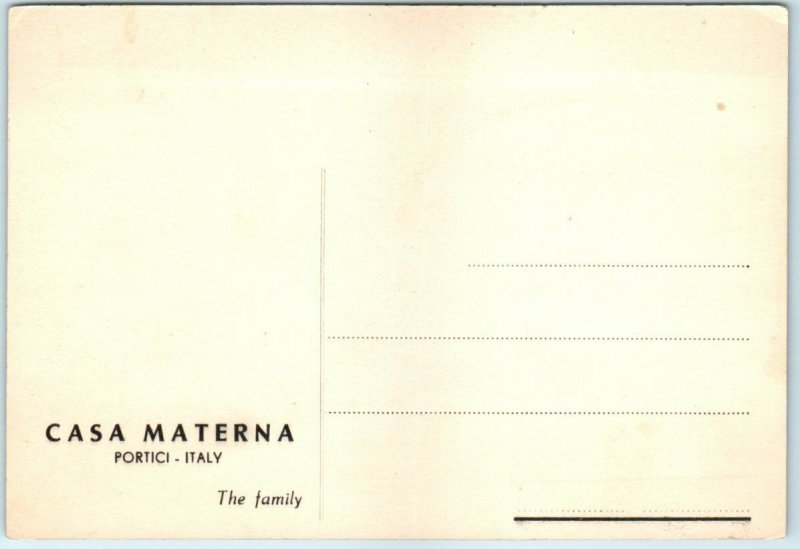 Postcard - The Family - Casa Materna - Portici, Italy 