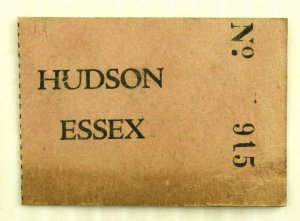 1920s-30s Hudson Essex Dance Marathon Couples Matching Ticket Set F77