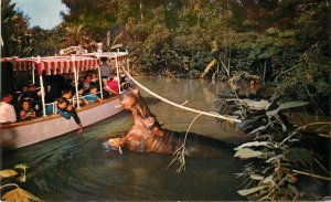 Postcard California Anaheim Amusement Explorers Boat Adventureland 23-7229