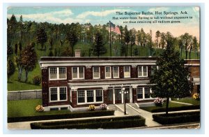 Superior Baths Hot Springs AR Arkansas Postcard (DT15)
