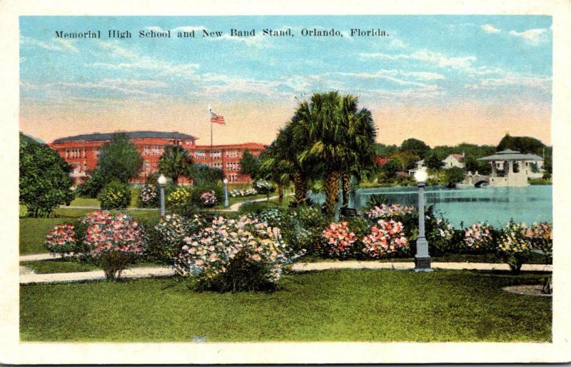 Florida Orlando Memorial High School and New Band Stand