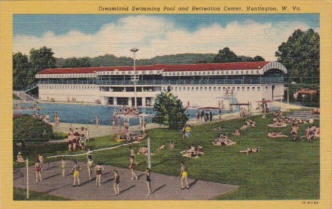 West Virginia Huntington Dreamland Swimming Pool and Recreation Center Curteich