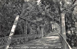 Park IL Apple River Canyon State Park Iron Bridge RPPC