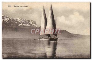 Old Postcard Switzerland Barque du Leman (boat)