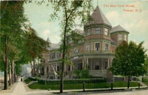 Vintage Postcard The Elk's Club House Passaic NJ
