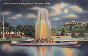 Electric Fountain In Reservoir Park Fort Wayne Indiana 1944