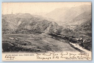 Puerto Rico Postcard On the Military Road and Hills View 1905 Antique Tuck Art