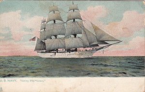 Postcard Ship US Navy Training Ship Severn 1911