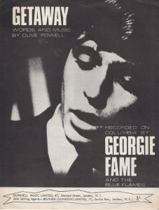 Getaway Georgie Fame & The Blue Flames Sheet Music