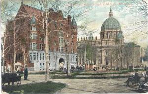 St. James Cathedral and Y.M.C.A. Montreal, PQ Quebec, Canada, 1908 Divided back
