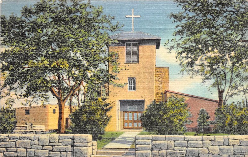 Santa Fe New Mexico 1941 Postcard Oldest Church In US