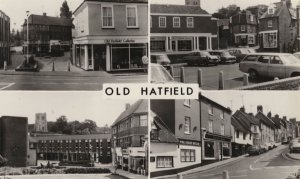 Old Hatfield Hertfordshire Art Gallery Eight Bells Pub RPC Postcard