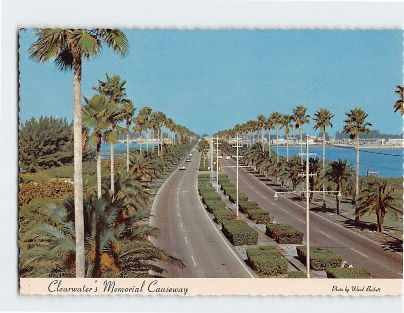 Postcard Clearwater's Memorial Causeway, Clearwater, Florida