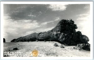 c1940s Petrified Forest, AZ RPPC Old Faithful Tree Log Ancient Cataclysm A283