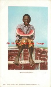 313555-Black Americana, Detroit Photographic No 522, PMC, Watermelon Jake