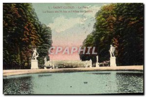 Postcard Old St Cloud Park The Basin 24 Jets and L Allee des Statues
