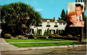 Vtg Residence Of Desi Arnaz & Lucille Ball Beverly Hills California CA Postcard