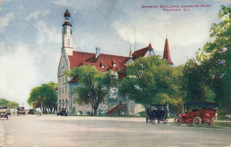 USA German Building Jackson Park Chicago Postcard 03.65