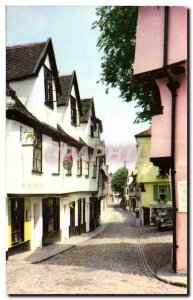 Postcard Modern Elm Hill Norwich