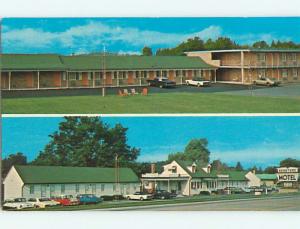 Unused Pre-1980 OLD CARS & KEYSTONE MOTEL Chambersburg Pennsylvania PA u1307@